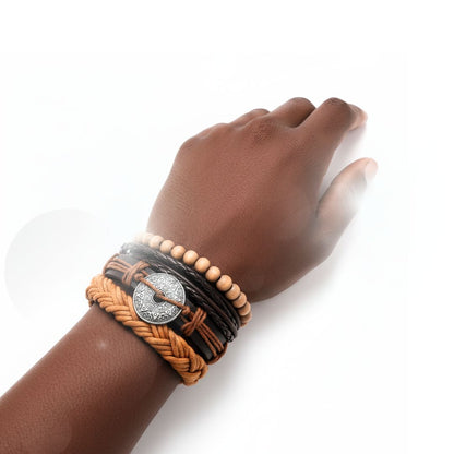 Minimalistic Four layered Bracelet.