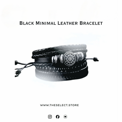 Matte black Multi layered Bracelet